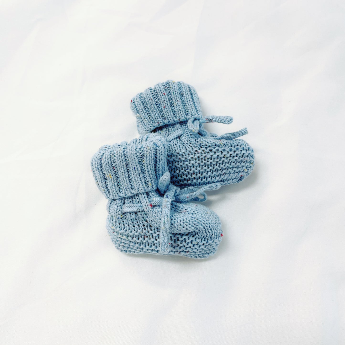 Knit Booties - Blueberry