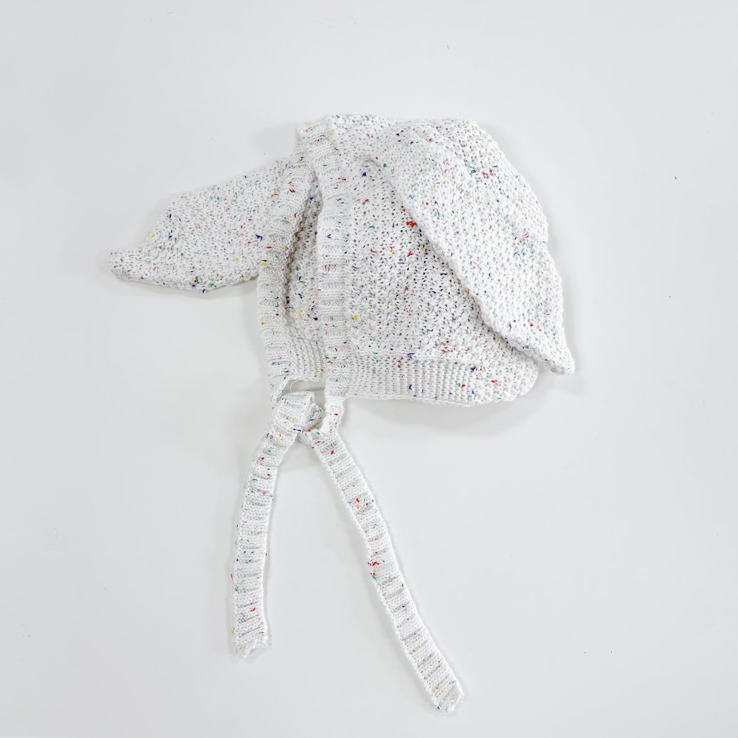 Knit Bunny Bonnet - Sugar Sprinkles